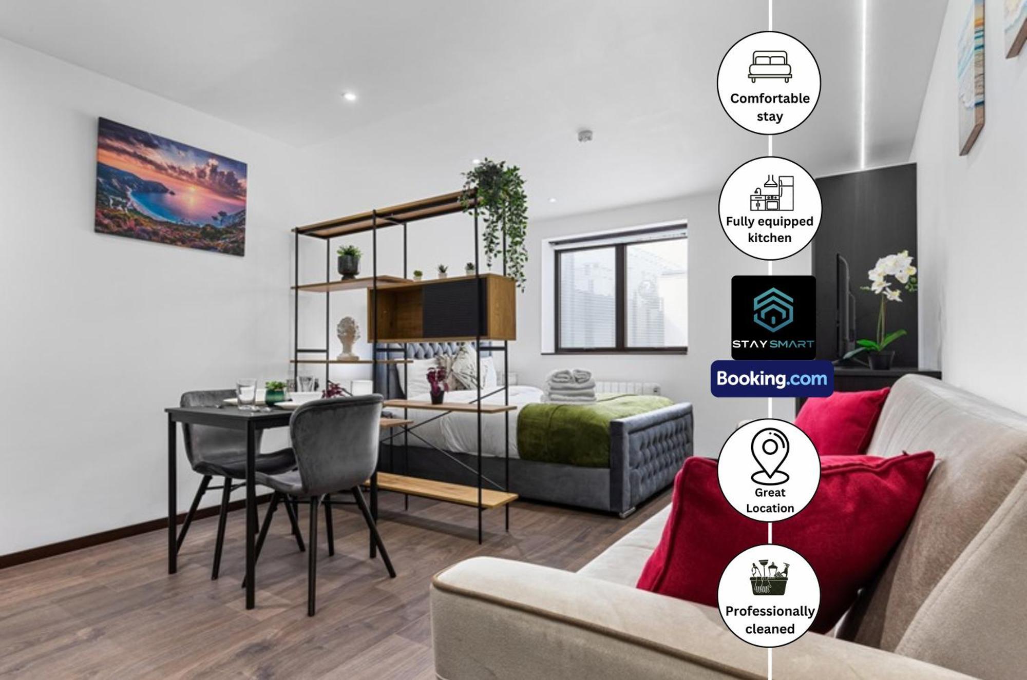 Stylish Studio Apt By Stay Smart Short Lets & Serviced Accommodation Woodstock With Free Wifi London Eksteriør bilde
